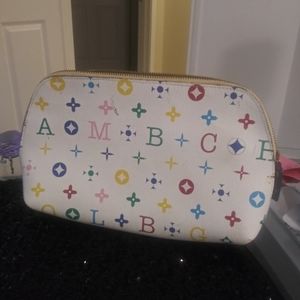 Mirrored makeup bag